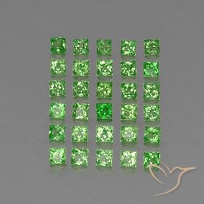 Shop natural 2.74ct Vert éclatant Grenat Tsavorite gems, Carré, from Tanzanie at GemSelect. In stock, global shipping!