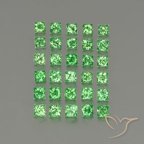 Shop natural 2.80ct Vert moyen Grenat Tsavorite gems, Carré, from Tanzanie at GemSelect. In stock, global shipping!
