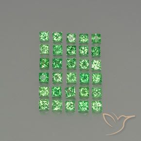 Shop natural 2.79ct Vert Électrique Grenat Tsavorite gems, Carré, from Tanzanie at GemSelect. In stock, global shipping!