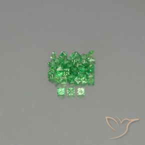 Achetez naturel 2.13ct Vert Électrique Grenat Tsavorite gems, Carré, En provenance Tanzanie chez GemSelect. En stock, livraison internationale!