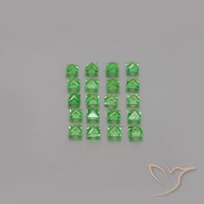 Shop natural 1.54ct Vert clair Grenat Tsavorite gems, Carré, from Tanzanie at GemSelect. In stock, global shipping!