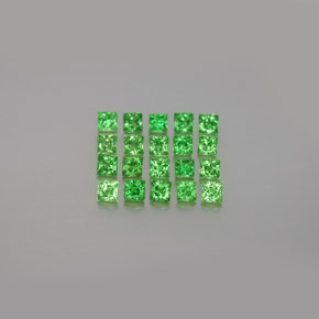 Achetez naturel ct vert grenat tsavorite gems, carré, en provenance tanzanie chez gemselect. en stock, livraison internationale!
