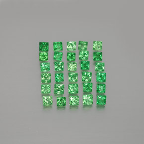 Achetez naturel 1,62ct vert grenat tsavorite gems, carré, en provenance tanzanie chez gemselect. en stock, livraison internationale!