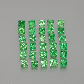 Achetez naturel 1,62ct vert grenat tsavorite gems, carré, en provenance tanzanie chez gemselect. en stock, livraison internationale!