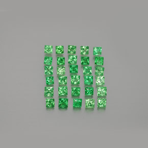Achetez naturel 2,05ct vert grenat tsavorite gems, carré, en provenance tanzanie chez gemselect. en stock, livraison internationale!