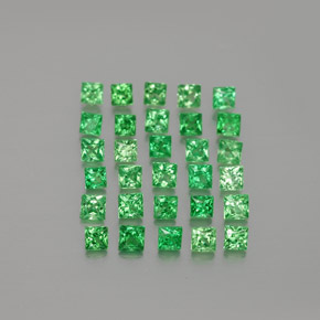 Achetez naturel 2,05ct vert grenat tsavorite gems, carré, en provenance tanzanie chez gemselect. en stock, livraison internationale!