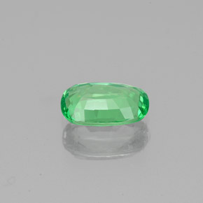 Grenat tsavorite vert naturelle coupe coussin, 0,84 ct, VVS-VS