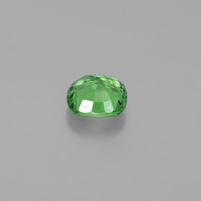 Grenat tsavorite vert naturelle coupe coussin, 0,48 ct, VVS-VS
