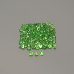 Achetez naturel 1,35ct vert vif grenat tsavorite gems, coupe roude, en provenance tanzanie chez gemselect. en stock, livraison internationale!