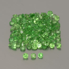 Achetez naturel 1,35ct vert vif grenat tsavorite gems, coupe roude, en provenance tanzanie chez gemselect. en stock, livraison internationale!