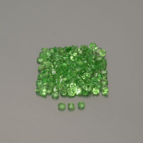 Achetez naturel 1,35ct vert vif grenat tsavorite gems, coupe roude, en provenance tanzanie chez gemselect. en stock, livraison internationale!