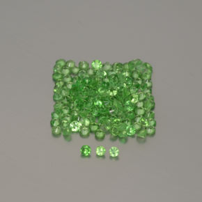Achetez naturel 1.34ct Vert éclatant Grenat Tsavorite gems, Coupe roude, En provenance Tanzanie chez GemSelect. En stock, livraison internationale!