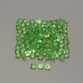 Achetez naturel 1.34ct Vert éclatant Grenat Tsavorite gems, Coupe roude, En provenance Tanzanie chez GemSelect. En stock, livraison internationale!