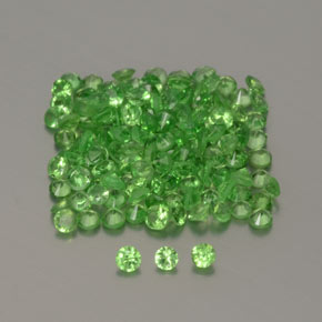 Achetez naturel 1,36ct vert grenat tsavorite gems, coupe roude, en provenance tanzanie chez gemselect. en stock, livraison internationale!