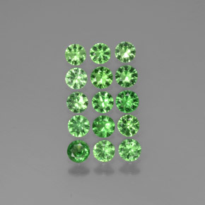Achetez naturel 1,97ct vert grenat tsavorite gems, coupe roude, en provenance tanzanie chez gemselect. en stock, livraison internationale!