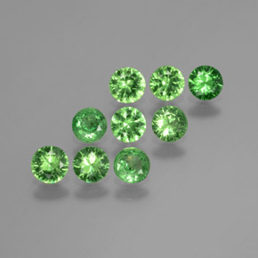 Achetez naturel 1.99ct Vert clair Grenat Tsavorite gems, Coupe roude, En provenance Tanzanie chez GemSelect. En stock, livraison internationale!