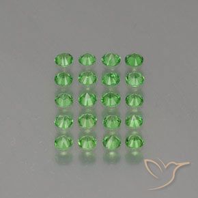 Achetez naturel 2.24ct Vert Électrique Grenat Tsavorite gems, Coupe roude, En provenance Tanzanie chez GemSelect. En stock, livraison internationale!