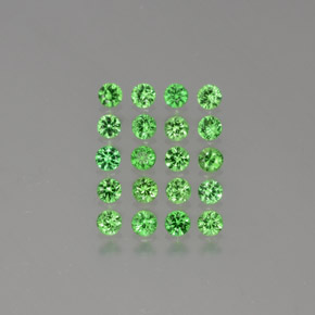 Achetez naturel 1.76ct Vert moyen Grenat Tsavorite gems, Coupe roude, En provenance Tanzanie chez GemSelect. En stock, livraison internationale!