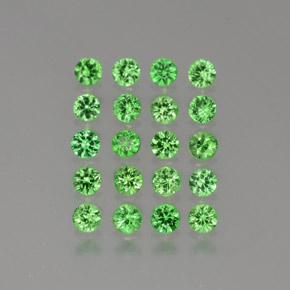 Achetez naturel 1.76ct Vert moyen Grenat Tsavorite gems, Coupe roude, En provenance Tanzanie chez GemSelect. En stock, livraison internationale!