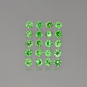 Achetez naturel 2.00ct Vert moyen Grenat Tsavorite gems, Coupe roude, En provenance Tanzanie chez GemSelect. En stock, livraison internationale!