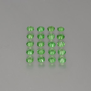 Achetez naturel 2.00ct Vert moyen Grenat Tsavorite gems, Coupe roude, En provenance Tanzanie chez GemSelect. En stock, livraison internationale!