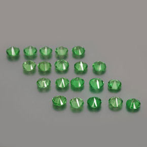Achetez naturel 2,41ct vert grenat tsavorite gems, coupe roude, en provenance tanzanie chez gemselect. en stock, livraison internationale!