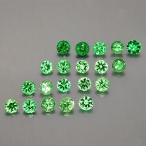 Achetez naturel 2,38ct vert grenat tsavorite gems, coupe roude, en provenance tanzanie chez gemselect. en stock, livraison internationale!