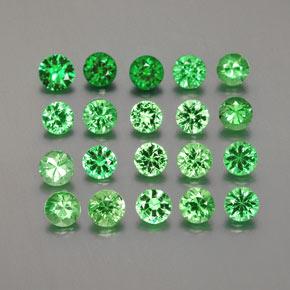 Achetez naturel 2,38ct vert grenat tsavorite gems, coupe roude, en provenance tanzanie chez gemselect. en stock, livraison internationale!