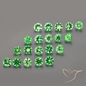 Achetez naturel 2,71ct vert grenat tsavorite gems, coupe roude, en provenance tanzanie chez gemselect. en stock, livraison internationale!