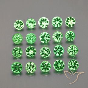 Achetez naturel 2,71ct vert grenat tsavorite gems, coupe roude, en provenance tanzanie chez gemselect. en stock, livraison internationale!