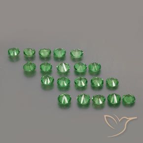 Achetez naturel 2,71ct vert grenat tsavorite gems, coupe roude, en provenance tanzanie chez gemselect. en stock, livraison internationale!