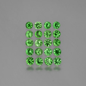 Achetez naturel 2,23ct vert grenat tsavorite gems, coupe roude, en provenance tanzanie chez gemselect. en stock, livraison internationale!