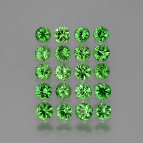 Achetez naturel 2,23ct vert grenat tsavorite gems, coupe roude, en provenance tanzanie chez gemselect. en stock, livraison internationale!