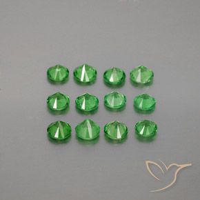 Achetez naturel 2.36ct Vert intense Grenat Tsavorite gems, Coupe roude, En provenance Tanzanie chez GemSelect. En stock, livraison internationale!