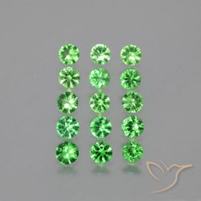 Achetez naturel 2,51ct vert grenat tsavorite gems, coupe roude, en provenance tanzanie chez gemselect. en stock, livraison internationale!