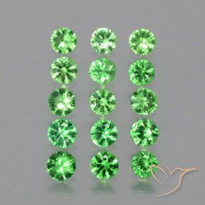 Achetez naturel 2,51ct vert grenat tsavorite gems, coupe roude, en provenance tanzanie chez gemselect. en stock, livraison internationale!