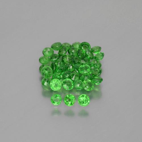 Achetez naturel 2,85ct vert grenat tsavorite gems, coupe roude, en provenance tanzanie chez gemselect. en stock, livraison internationale!
