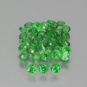 Achetez naturel 2,56ct vert grenat tsavorite gems, coupe roude, en provenance tanzanie chez gemselect. en stock, livraison internationale!