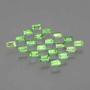 Achetez naturel 1,90ct vert grenat tsavorite gems, baguette, en provenance tanzanie chez gemselect. en stock, livraison internationale!