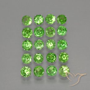 Achetez naturel 1,56ct vert grenat tsavorite gems, coupe roude, en provenance tanzanie chez gemselect. en stock, livraison internationale!
