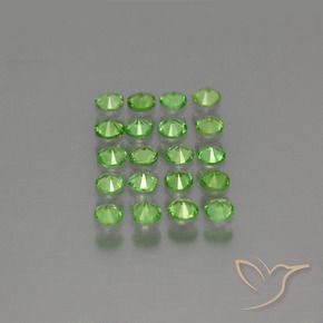 Achetez naturel 1,56ct vert grenat tsavorite gems, coupe roude, en provenance tanzanie chez gemselect. en stock, livraison internationale!
