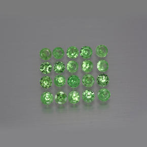 Achetez naturel 1,61ct vert grenat tsavorite gems, coupe roude, en provenance tanzanie chez gemselect. en stock, livraison internationale!