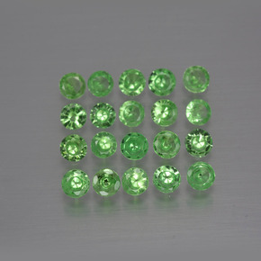 Achetez naturel 1,61ct vert grenat tsavorite gems, coupe roude, en provenance tanzanie chez gemselect. en stock, livraison internationale!