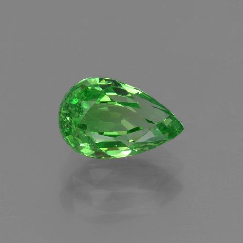 Grenat tsavorite vert naturelle en forme de poire, 1,52 ct, VS