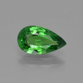 Grenat Tsavorite Vert intense naturelle En forme de poire, 1.26 ct, VVS-VS