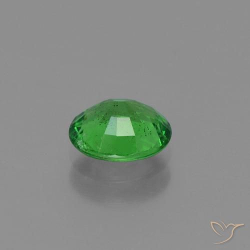 Grenat tsavorite vert naturelle coupe ovale, 1,00 ct, VS