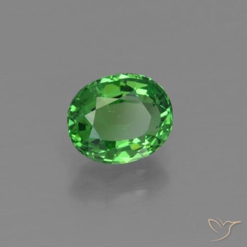 Grenat Tsavorite Vert clair naturelle ovale, 1.21 ct, VS