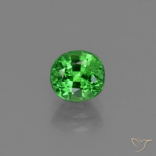 1.00ct Naturel Vert Électrique Grenat Tsavorite, ovale, VS-SI