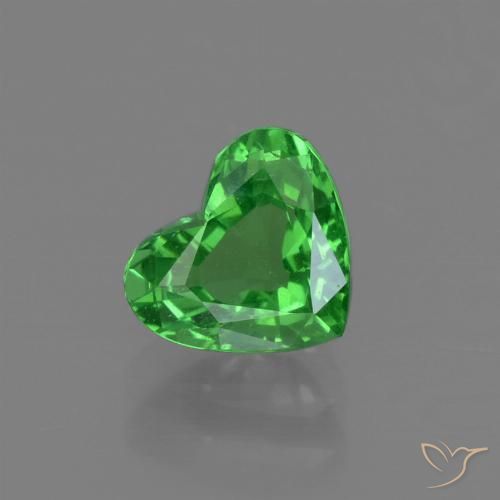 1.10ct Naturel Vert moyen Grenat Tsavorite, Cœur, VS-SI