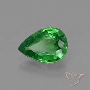 Grenat Tsavorite Vert clair naturelle En forme de poire, 1.09 ct, VS-SI
